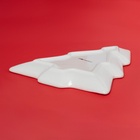 УЦЕНКА Блюдо сервировочное новогоднее Доляна «Сани Деда Мороза», доломит, 23×20×2.2 см, белая - Фото 4