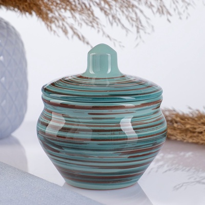 УЦЕНКА Горшок керамический для запекания «Малютка» 0.2 л / 10×9.5 см, нет крышки, скандинавия