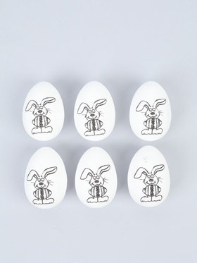 Заготовки для творчества «Пасхальный кролик» под роспись, набор 6 шт.