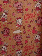 Бумага упаковочная крафт "С днём рождения!", белый/розовый, 0,7 х 10± 5% м, 60 гр - Фото 3