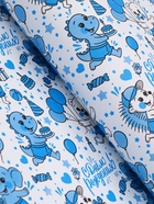 Бумага упаковочная крафт белый "С днём рождения!", белый/синий, 0,7 х 10± 5% м, 60 гр - Фото 2