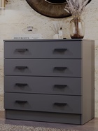 Комод для хранения «Эра. К800», 4 ящика, 800×440×830 мм, цвет графит - Фото 1