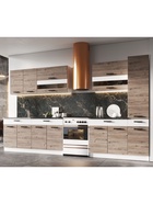 Кухня прямая «Эра», 2800х600 мм, цвет дуб горный/белый 10992459