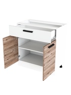 Кухня прямая «Эра», 2800х600 мм, цвет дуб горный/белый 10992459