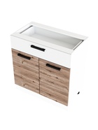 Кухня прямая «Эра», 2800х600 мм, цвет дуб горный/белый 10992459