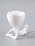 УЦЕНКА Кашпо пластиковое "Мистер Грин на лайте" 9,7*12*7,3 см белый - Фото 2