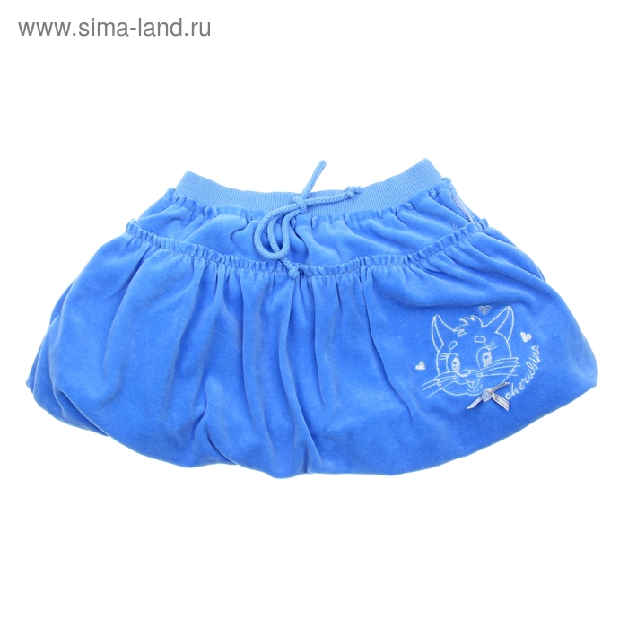 Юбка для девочки, рост 110-116 см (60), цвет ярко-голубой  CWK 7054_Д - Фото 1