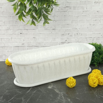 УЦЕНКА Горшок для кактуса "Фелиция", цвет мрамор