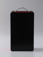 УЦЕНКА Шкатулка под 2 бутылки «Наслаждение», дерево, кожзам, чёрно-красный, 1 предмет 12×21×36 см - Фото 4