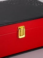 УЦЕНКА Шкатулка под 2 бутылки «Наслаждение», дерево, кожзам, чёрно-красный, 1 предмет 12×21×36 см - Фото 6