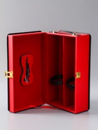 УЦЕНКА Шкатулка под 2 бутылки «Наслаждение», дерево, кожзам, чёрно-красный, 1 предмет 12×21×36 см - Фото 7