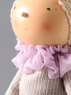 УЦЕНКА Кукла интерьерная текстильная «Малышка в сиреневом наряде, с корзиной цветов», 45.5×17×19 см - Фото 7
