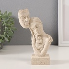 УЦЕНКА Фигурка - бюст полистоун «Родители с малышом», белый в крапинку, 10×5×15.5 см - Фото 1