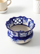 Сухарница фарфоровая «Одуванчик», авт. Рогов, 1.1 л, 21×9 см, гжель  (артикул 10971566)  большой выбор товаров оптом и в розницу по низким ценам с доставкой