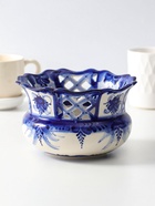 Сухарница фарфоровая «Одуванчик», авт. Рогов, 1.1 л, 21×9 см, гжель  (артикул 10971566)  большой выбор товаров оптом и в розницу по низким ценам с доставкой