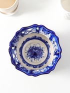 Сухарница фарфоровая «Одуванчик», авт. Рогов, 1.1 л, 21×9 см, гжель  (артикул 10971566)  большой выбор товаров оптом и в розницу по низким ценам с доставкой