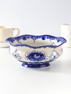 Конфетница фарфоровая «Утро», автор Рогов, 1.1 л, 21×9 см, гжель - Фото 2