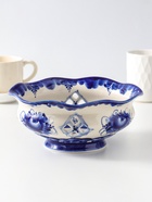 Конфетница фарфоровая «Утро», автор Рогов, 1.1 л, 21×9 см, гжель - Фото 3