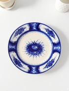 Тарелка плоская под второе «Цветы», d=24 см, фарфор гжель - фото 121985076