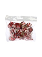 УЦЕНКА Набор украшений пластик 33 шт "Праздничный хоровод" 4 см, красный - Фото 9