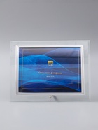 УЦЕНКА Стеклянная фоторамка для фото 15×20 см «Горизонталь», выгнутая - Фото 2