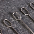 УЦЕНКА Набор шпажек - шампуров для шашлыка, 12 шт., 45 см, металлические - Фото 3