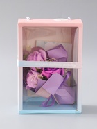 УЦЕНКА Фигурка светящаяся RISALUX «Букет роз», розовый, LED-ночник, 3×AG10, 7.5×15.5×23 см - Фото 3