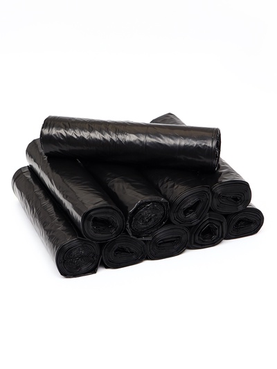 Мешки для мусора 240 л, ПВД, 40 мкм, 100 шт., 86×120 см, чёрные
