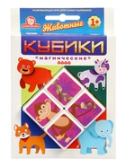 Кубики магнитные Татой «Животные» - Фото 3