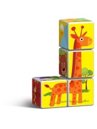 Кубики магнитные Татой «Животные» 10986676