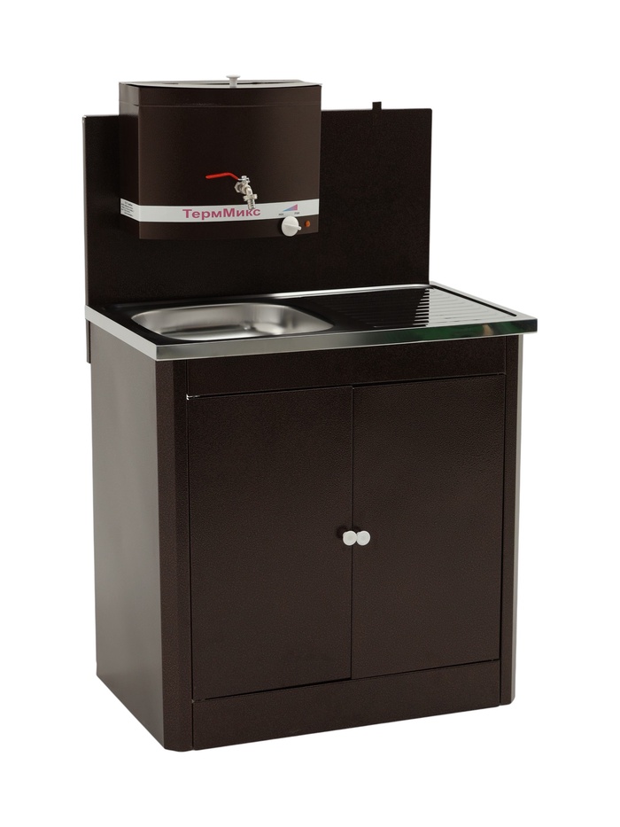 Умывальник «ТермМикс» Тандем, с ЭВН, нержавеющая мойка, 1250 Вт, 17 л, медный - Фото 1