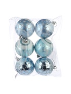 УЦЕНКА Набор шаров пластик d-7 см, 6 шт "Сюрприз" голубой - Фото 4