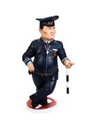 УЦЕНКА Садовая фигура «Гаишник на знаке» 85×46 см - Фото 2