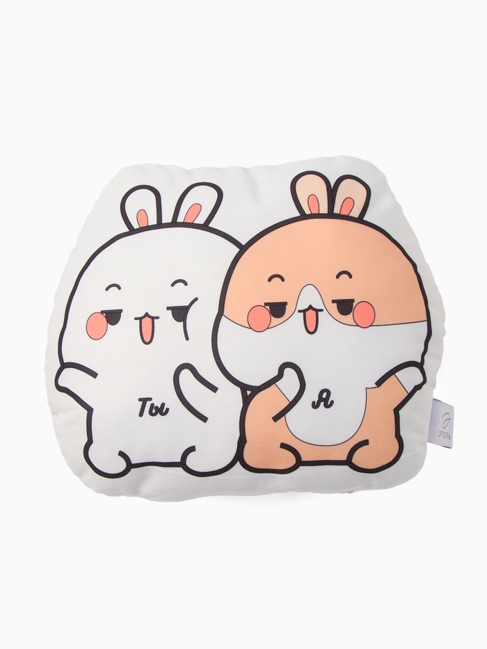 Подушка декоративная «Этель. Ты и Я», 32×27 см, велюр - Фото 1