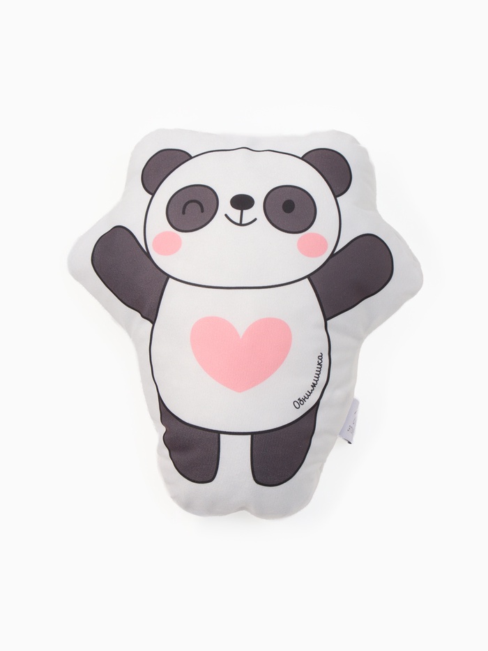 Подушка декоративная «Этель. Панда», 30×28 см, велюр - Фото 1