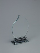 УЦЕНКА Фигурка стекло «Стела наградная. Лист», 15×9.3×4 см - Фото 2