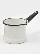 УЦЕНКА Ковш эмалированный, 1 л, без крышки, без деколи, металлическая ручка, белый - Фото 2