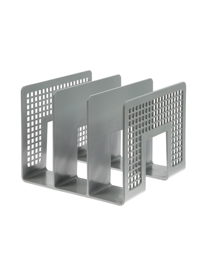 Лоток для бумаг вертикальный, 3 отделения, пластик - Фото 1