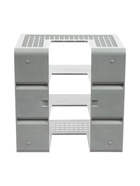 Лоток для бумаг вертикальный, 3 отделения, пластик - Фото 4