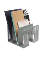 Лоток для бумаг вертикальный, 3 отделения, пластик - Фото 5