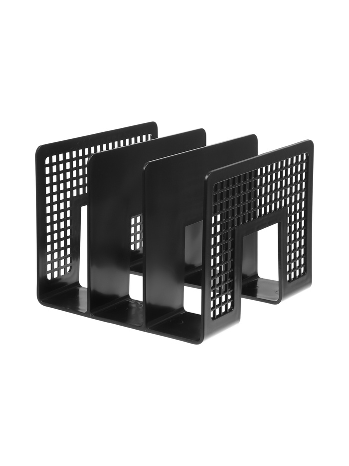 Лоток для бумаг вертикальный, 3 отделения, пластик - Фото 1