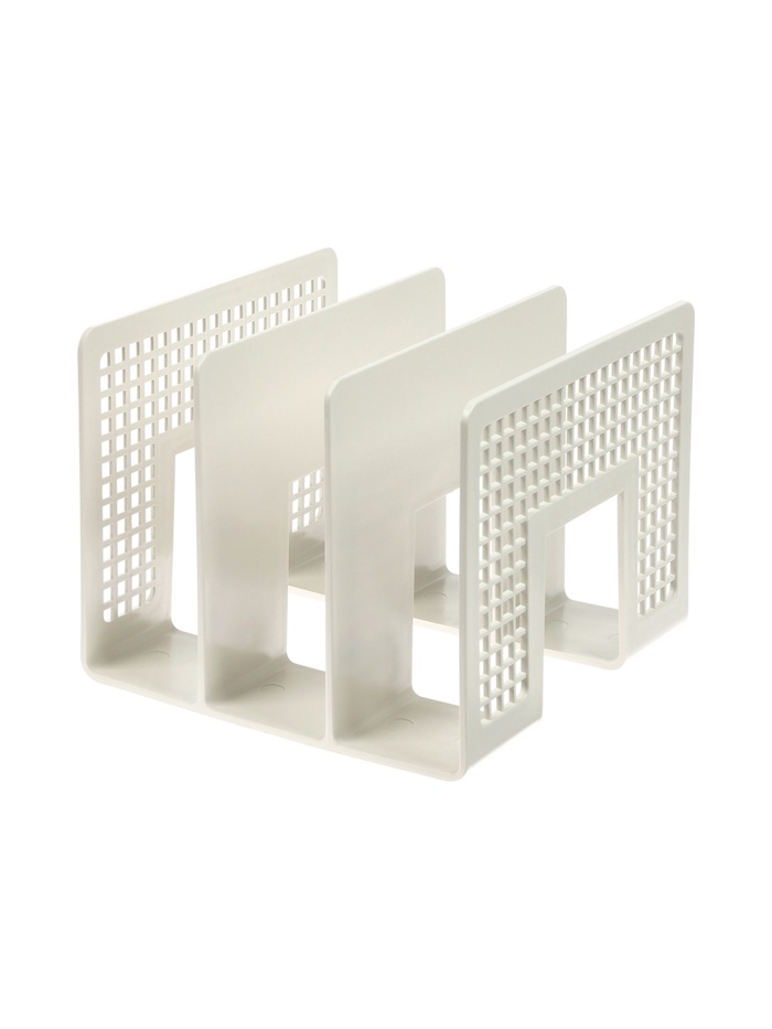 Лоток для бумаг вертикальный, 3 отделения, пластик - Фото 1