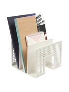 Лоток для бумаг вертикальный, 3 отделения, пластик - Фото 5