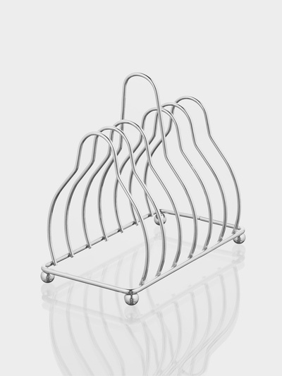 Набор блюдец на металлической подставке «Удобство», 7 предметов: 6 блюдец d=13 см, 1 подставка