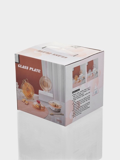 Набор блюдец на металлической подставке «Удобство», 7 предметов: 6 блюдец d=13 см, 1 подставка