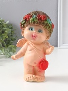 Фигура гипс «Ангел стесняшка», 9×8×20 см, цветной - фото 809543126