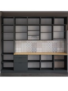 Кухонный гарнитур прямой трёхуровневый под потолок «Виктория 2.1–3Я», 3000×2520 мм, цвет графит/тегола 10976247