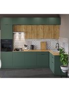 Кухонный гарнитур угловой трёхуровневый под потолок «Виктория 3.1–3Я», 3000×2520×1600 мм, цвет кипарисовый/тегола - Фото 2