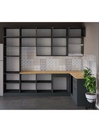 Кухонный гарнитур угловой трёхуровневый под потолок «Виктория 3.1–3Я», 3000×2520×1600 мм, цвет графит - Фото 4