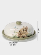 УЦЕНКА Блинница Доляна "Зайка" цвет белый 23х11 см - Фото 2